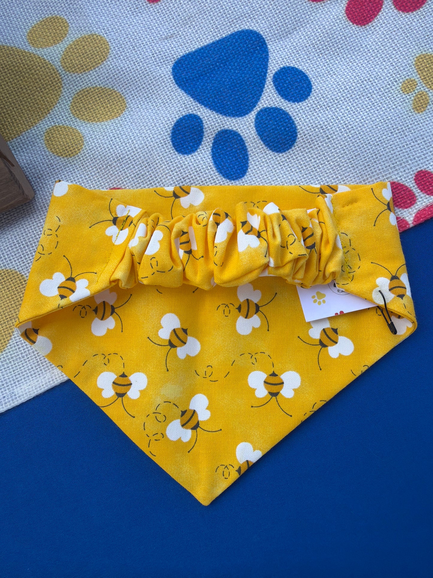 Bee Scrunchie dog Bandana