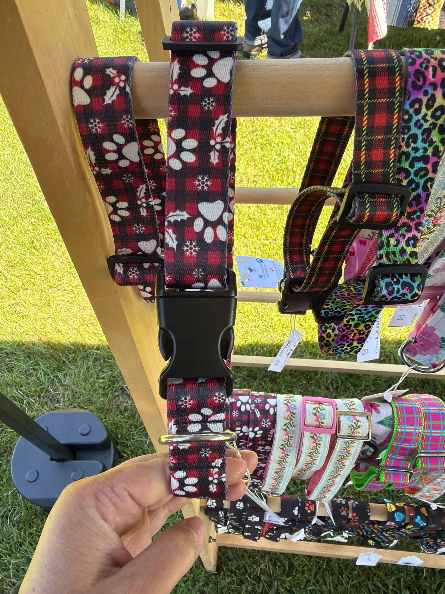 Christmas Plaid Dog Collar