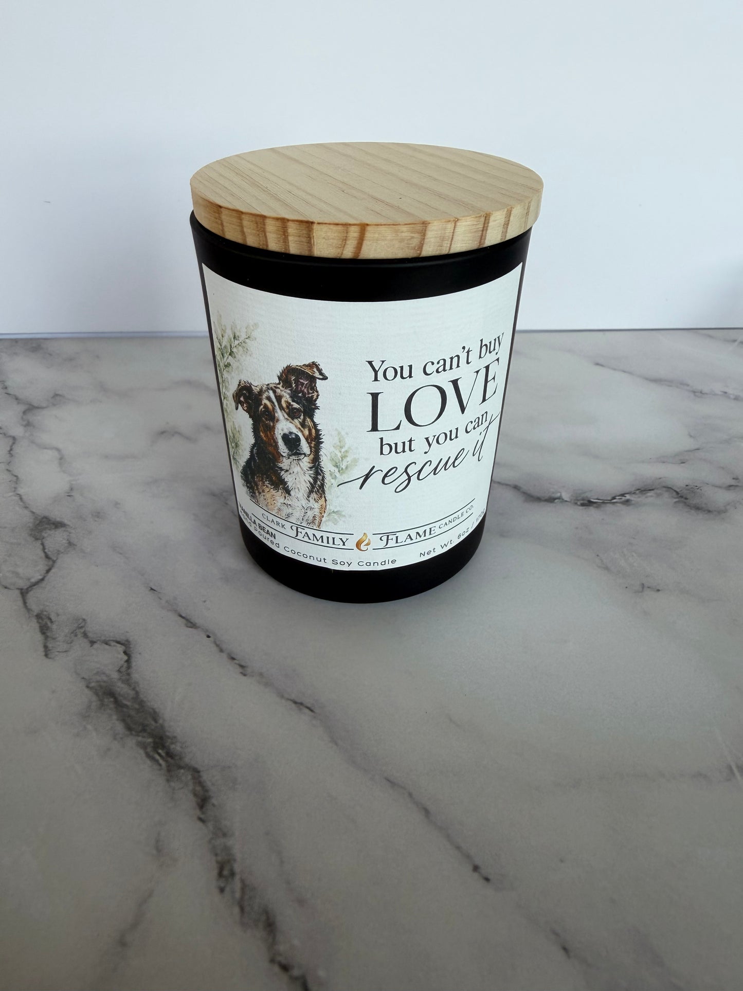 You can’t buy love but you can rescue it vanilla candle