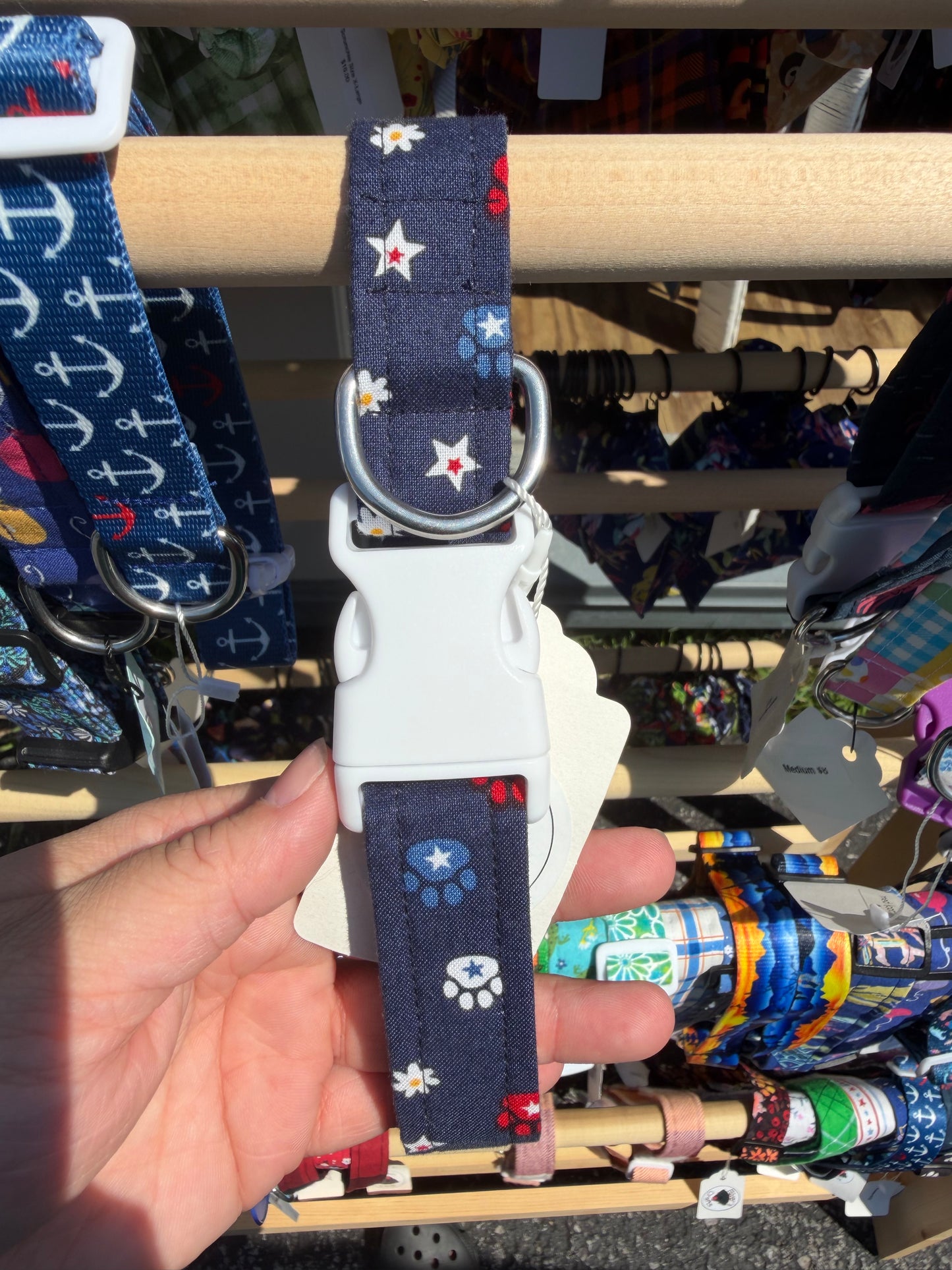 Navy Blue Americana Dog Collar