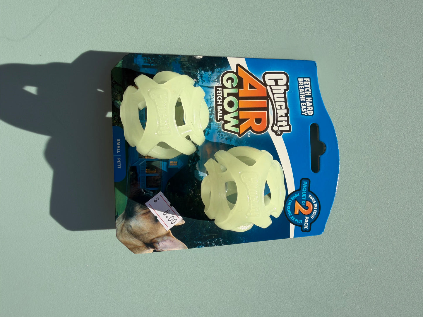 chuck it air dog balls, glow in the dark