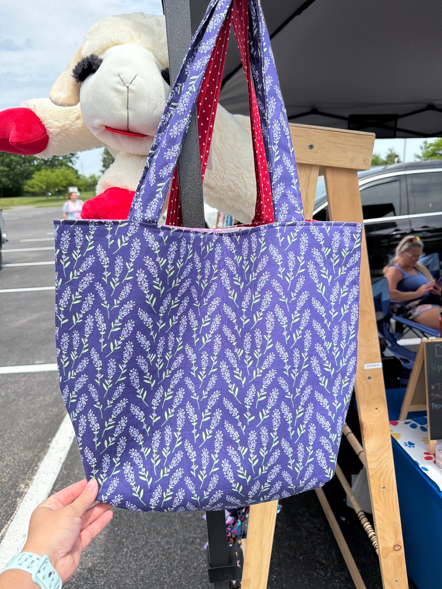 Purple Floral Tote bag