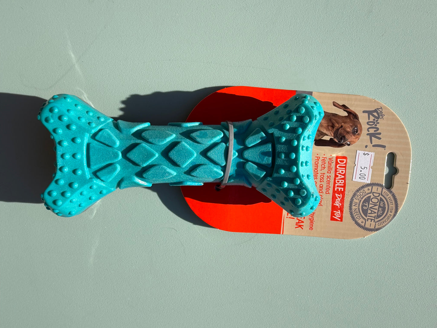 Bone Squeaky dog toy