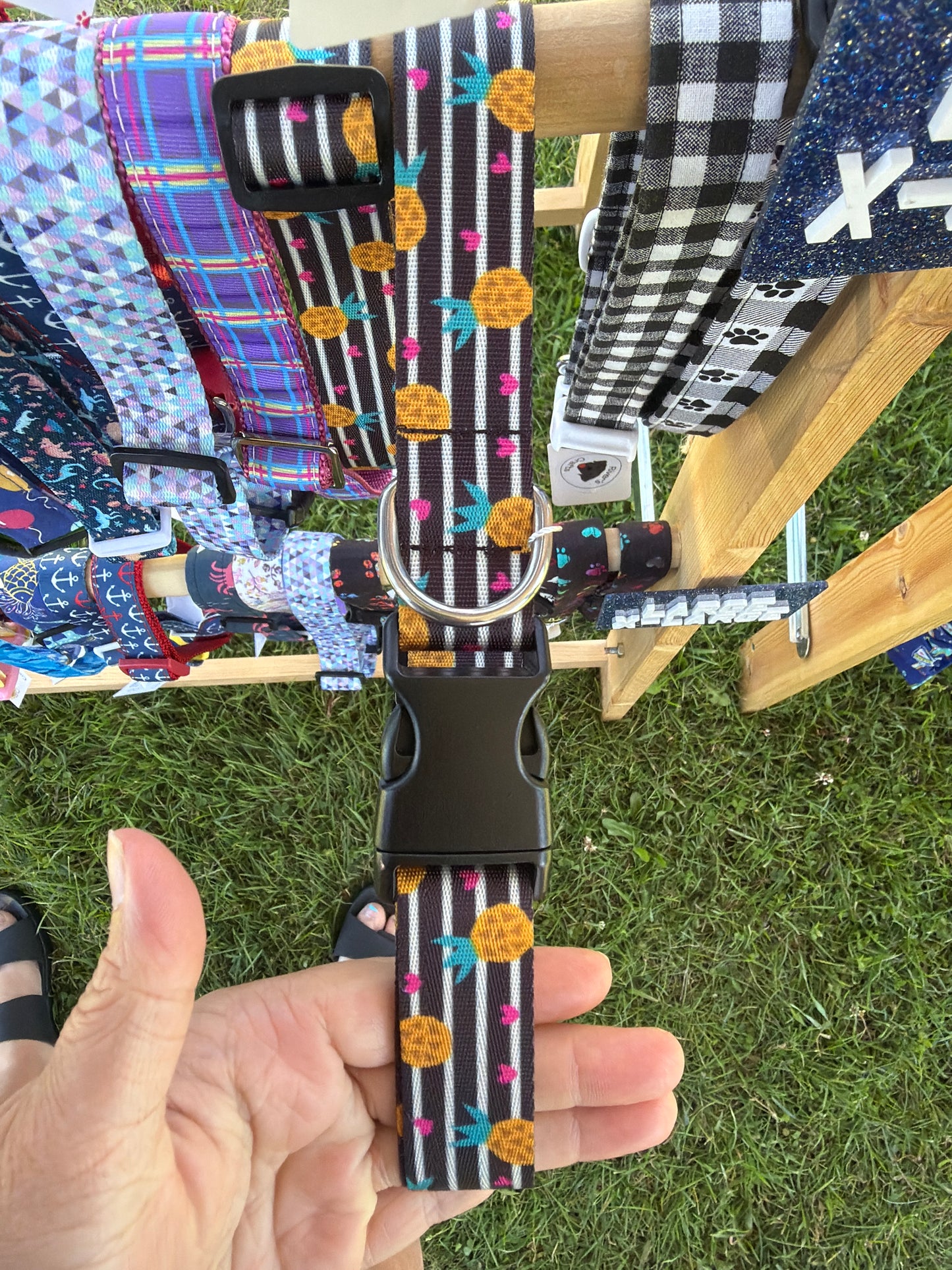 Pineapple dog collar