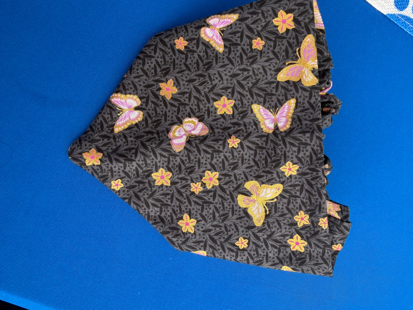 Shimmer Butterflies Scrunchie Dog Bandana