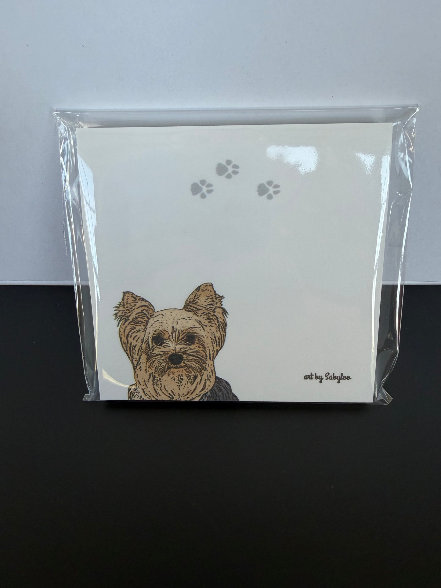 Yorkie Sticky Note Pad