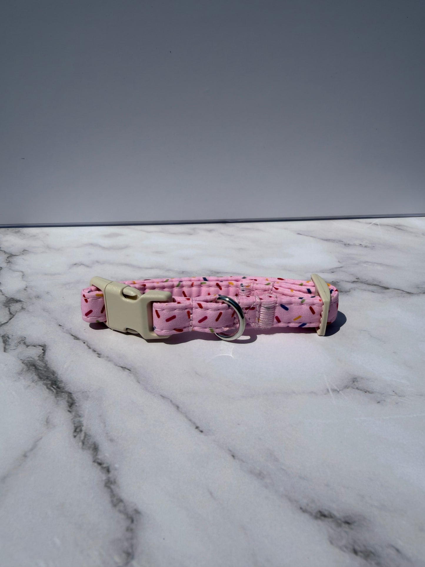 Light Pink Sprinkle Dog Collar