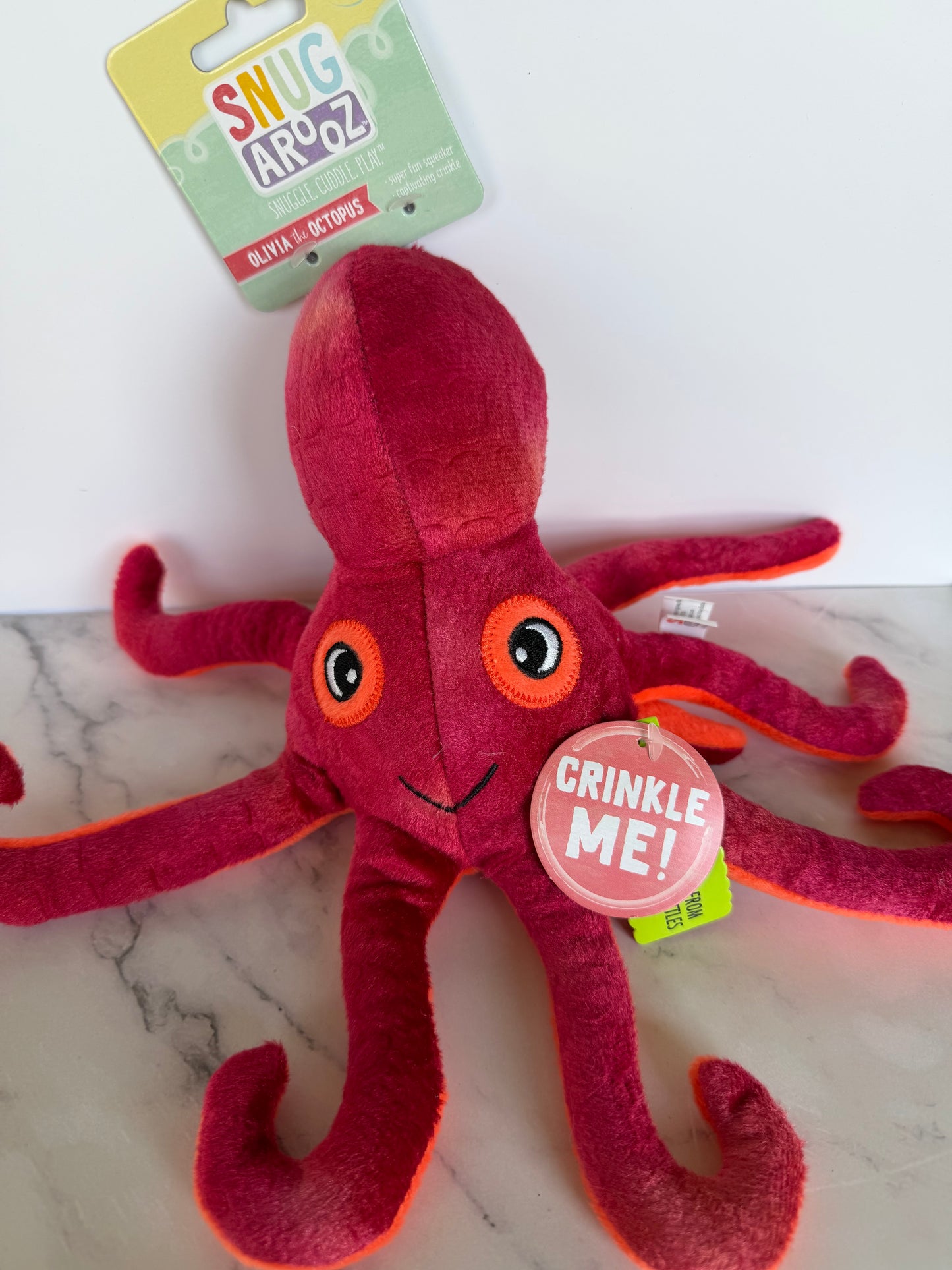 Snugarooz dog toy, Olivia the Octopus