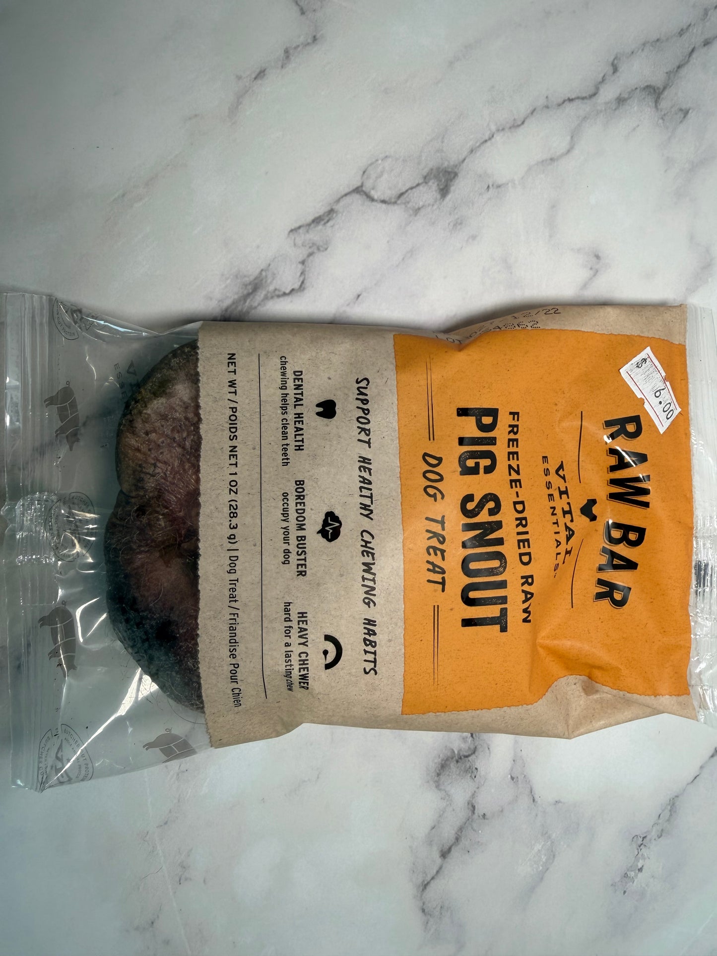 Vital Essentials Pig Snout Dog Chew