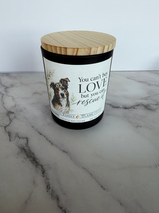 You can’t buy love but you can rescue it vanilla candle