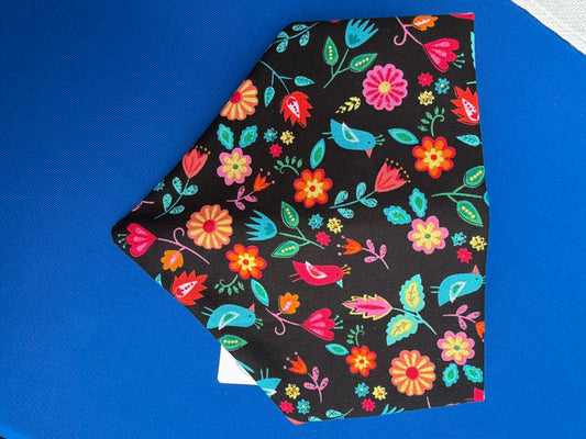 Birds & Foral Scrunchie Dog Bandana