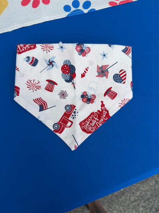 United States Scrunchie Dog Bandana