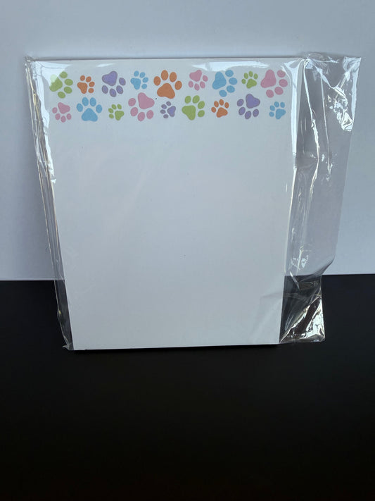 Paw Print Note Pads