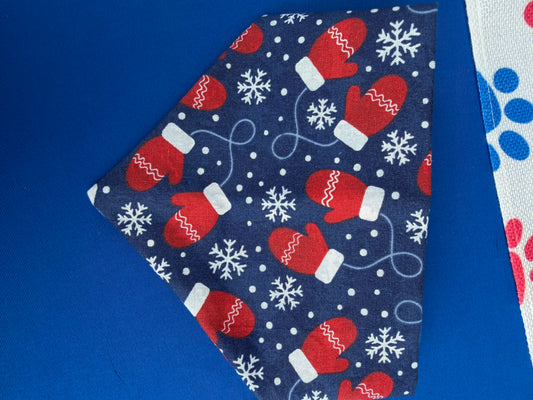 Snowflake Scrunchie Dog Bandana