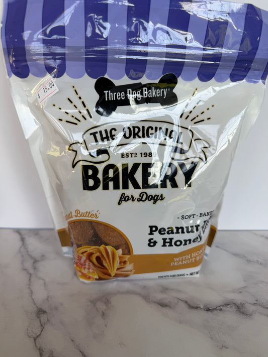 Three Dogs Bakery Peanut Butter and Honey Bites