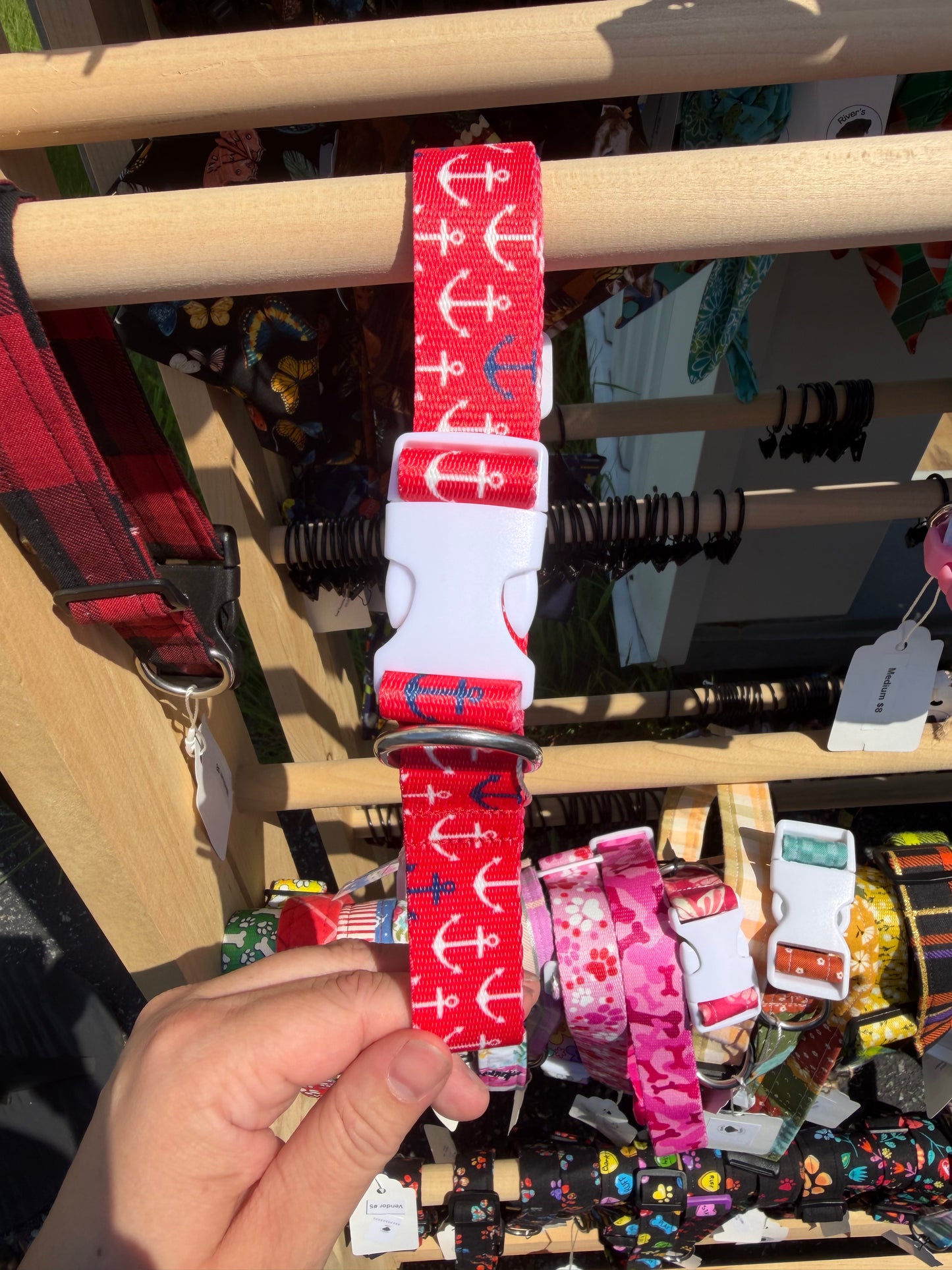 Red Anchor Webbing Collar