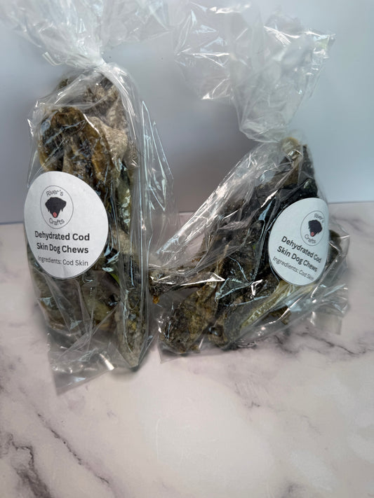Dehydrated Cod Skins Dog Chews