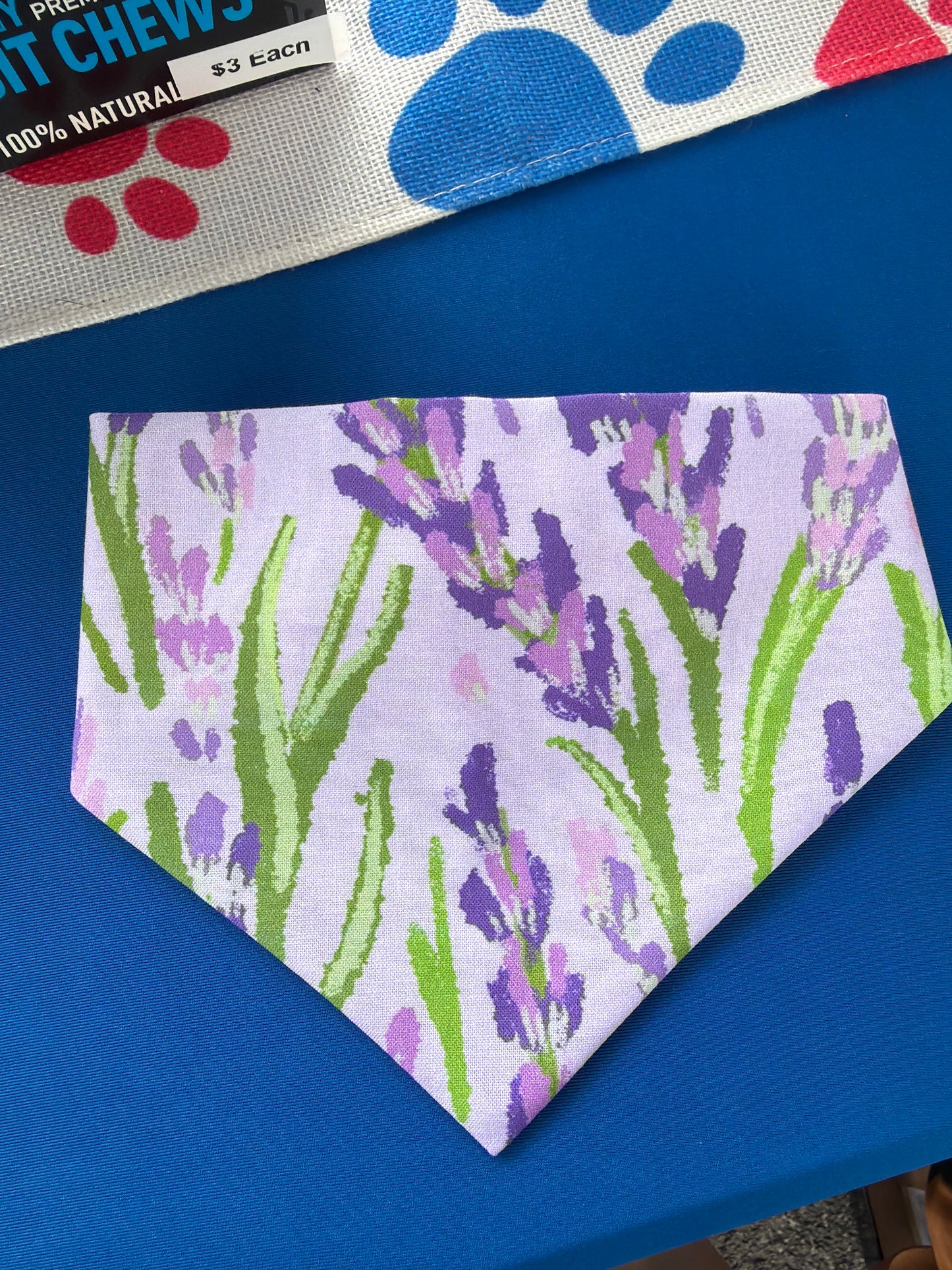 Lavender Scrunchie Dog Bandana