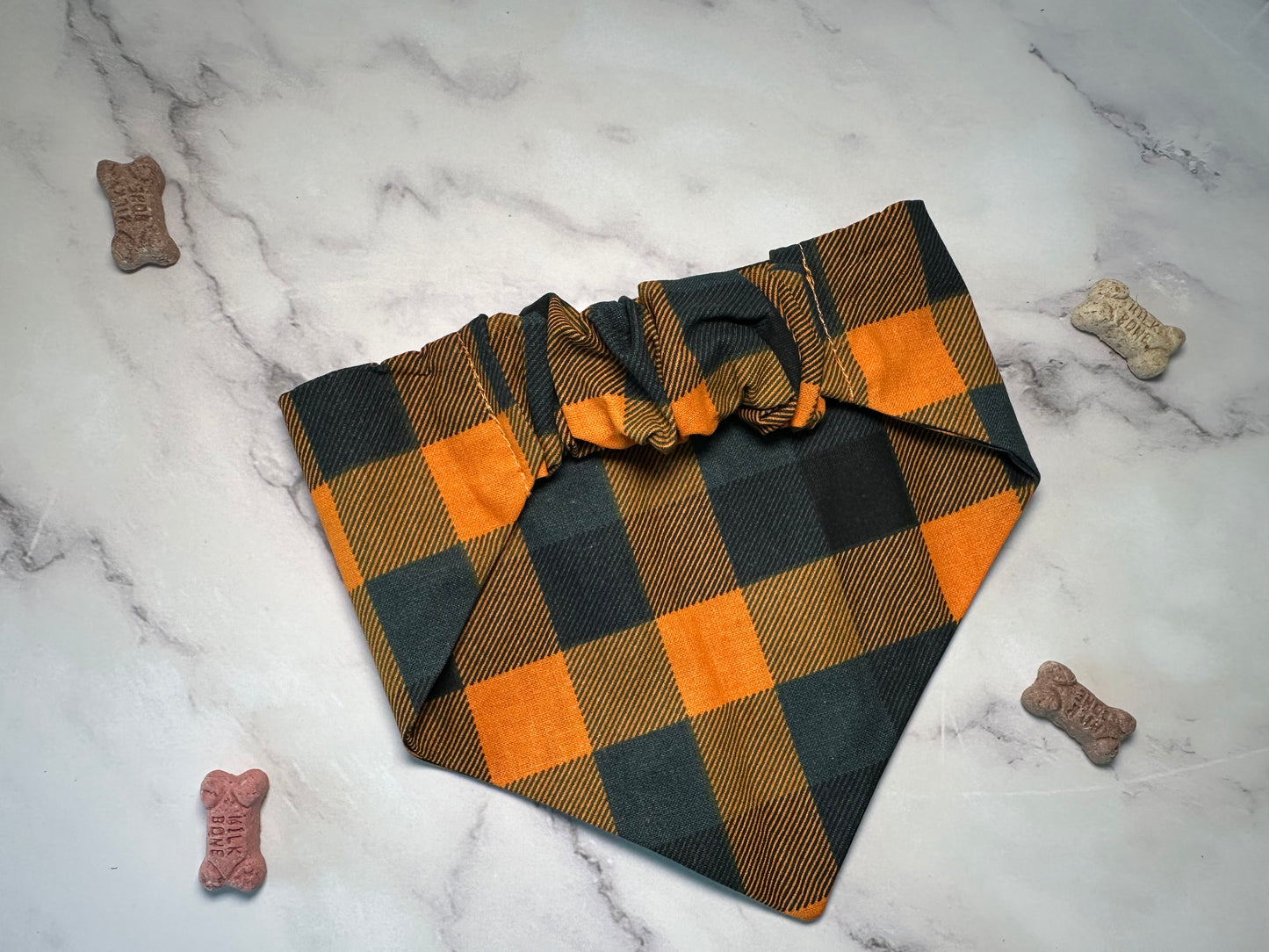Orange Buffalo Plaid
