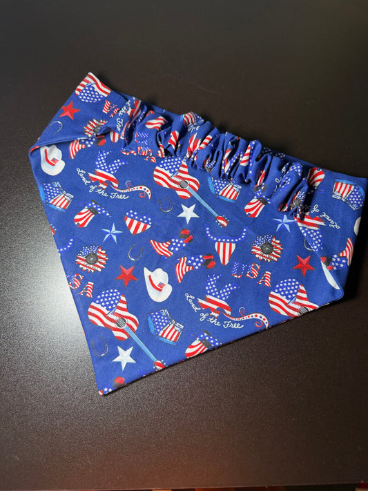 USA Scrunchie Dog Bandana