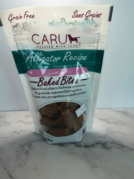 Caru Alligator Baked Bites Dog Treats