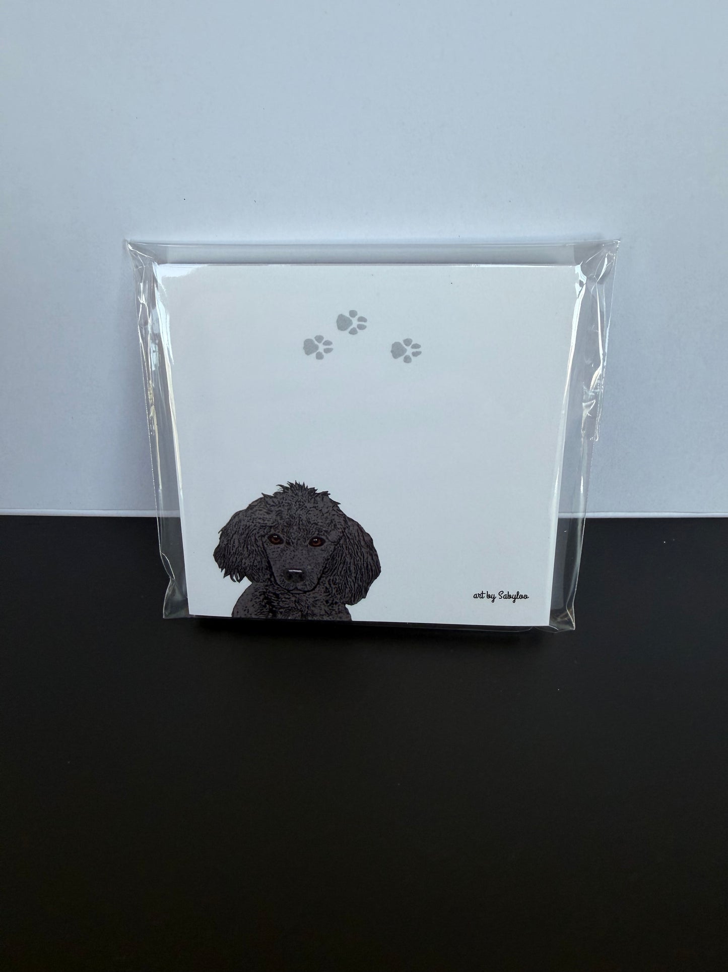 Poodle sticky note