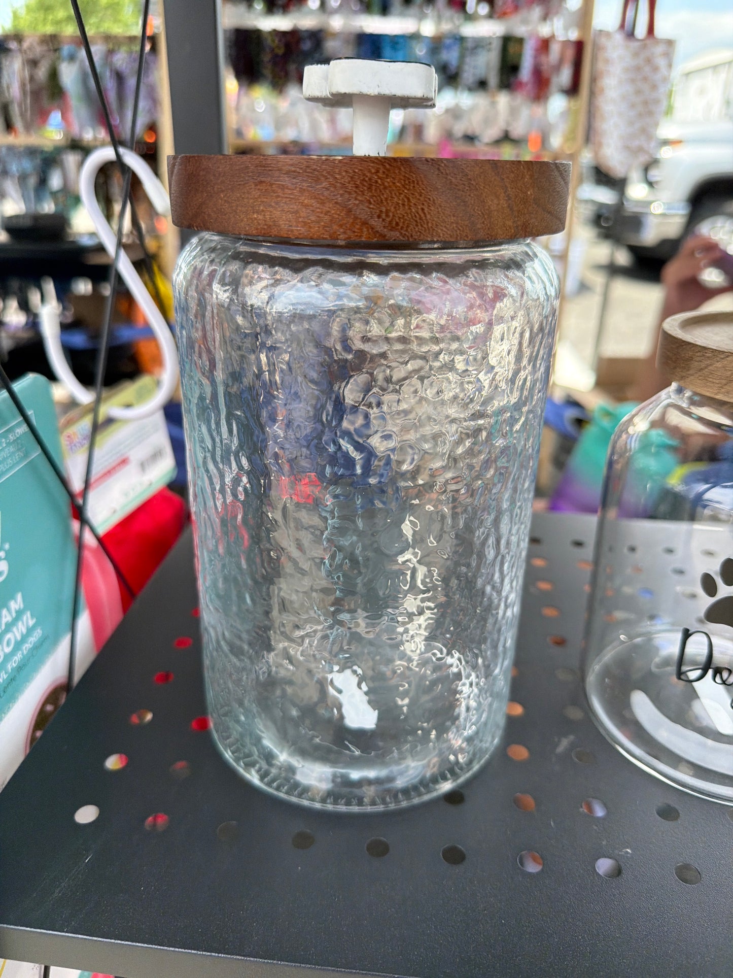 Large Glass Dog treat jar