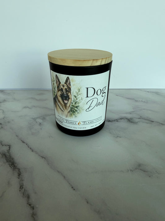 German Shepherd Dog Dad Candle