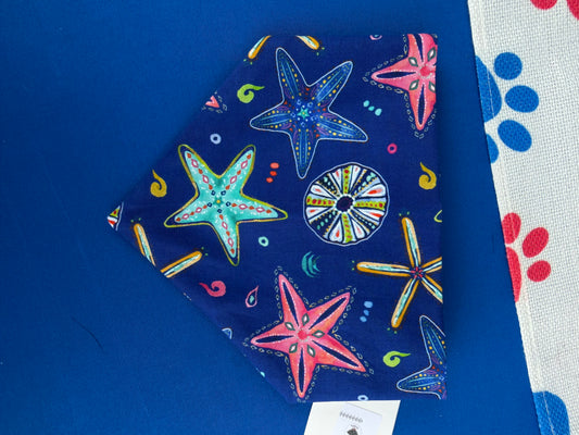 Starfish Scrunchie Dog Bandana