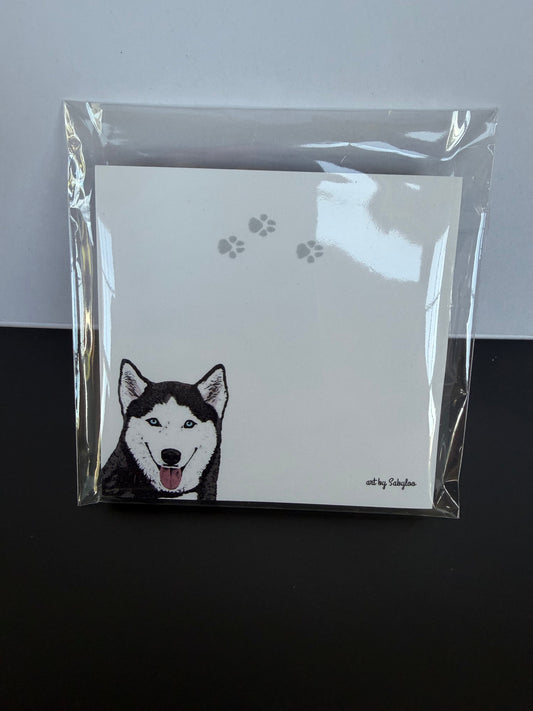 Husky Sticky Note Pad