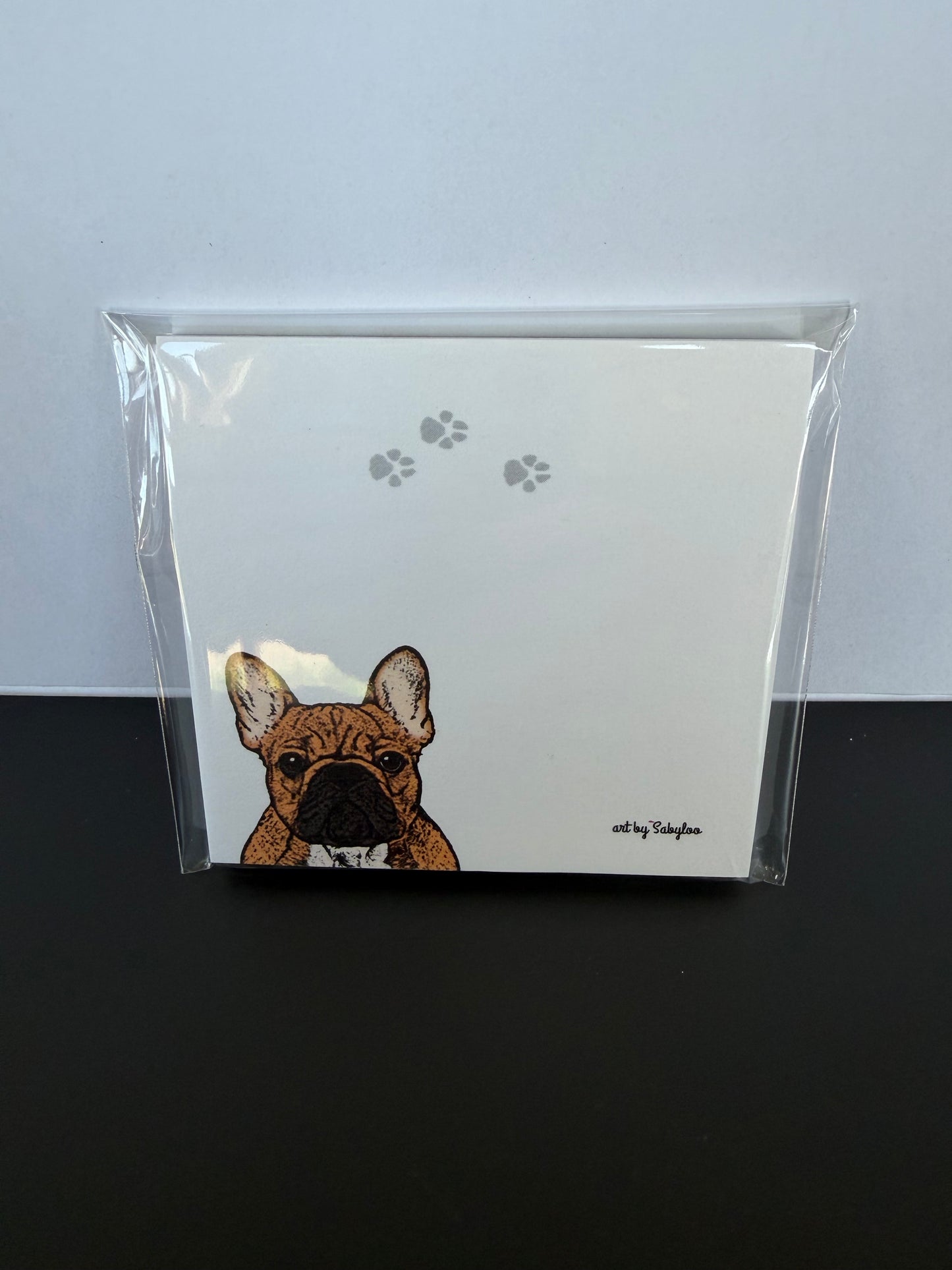French Bulldog Sticky Note Pad