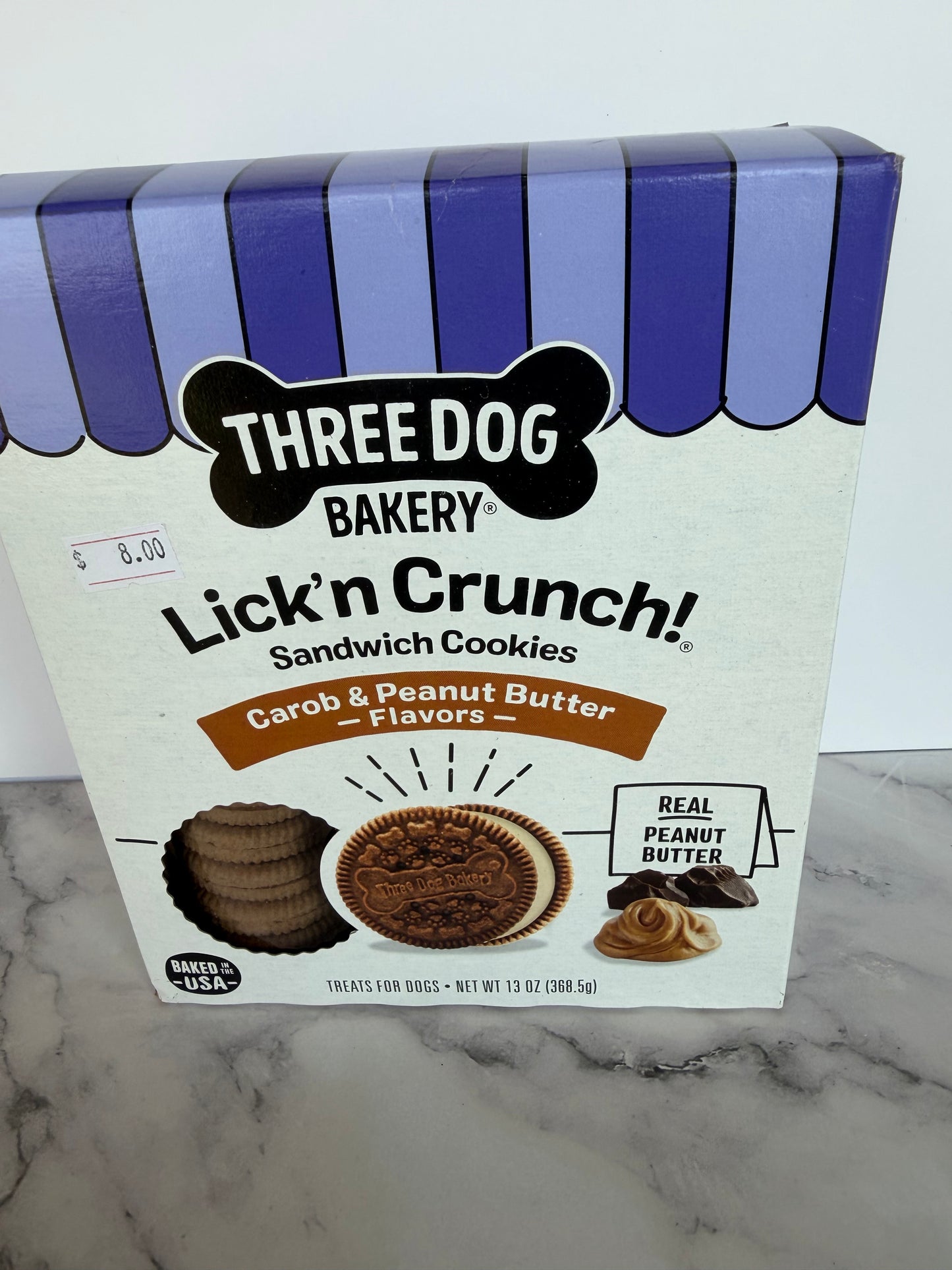 Three Dogs Bakery Lick’n Crunch Carob & Peanut Butter