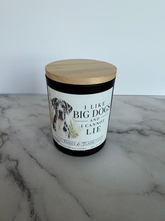I like big dogs and I cannot lie Candle