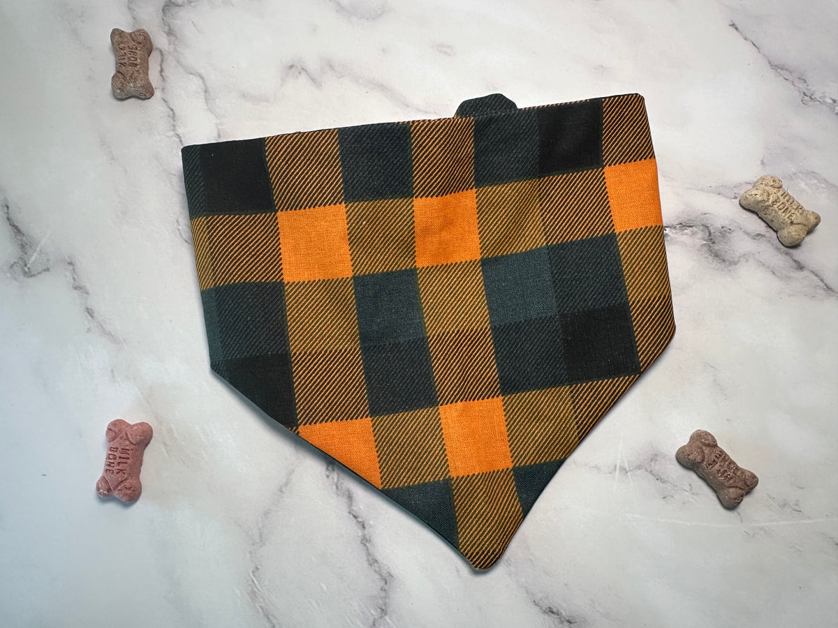 Orange Buffalo Plaid