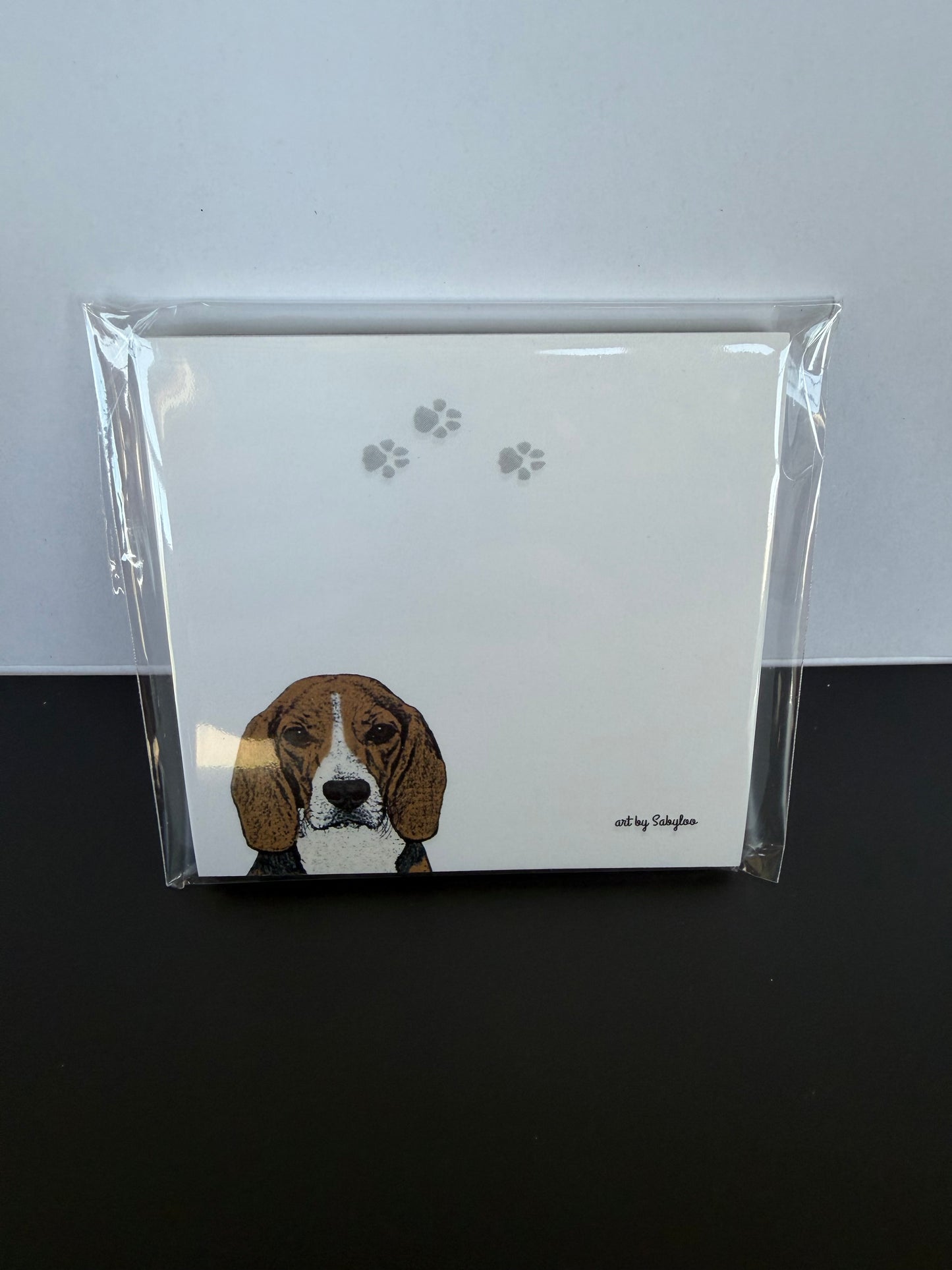 Beagle Sticky Note Pad