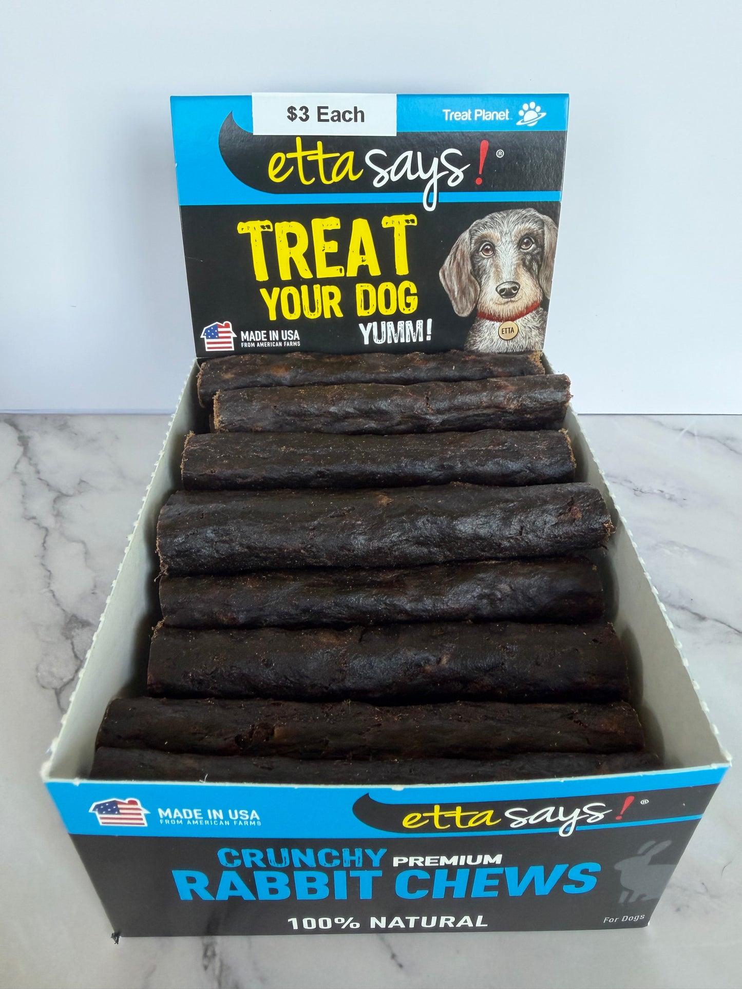 Etta says Rabbit Chews for dogs