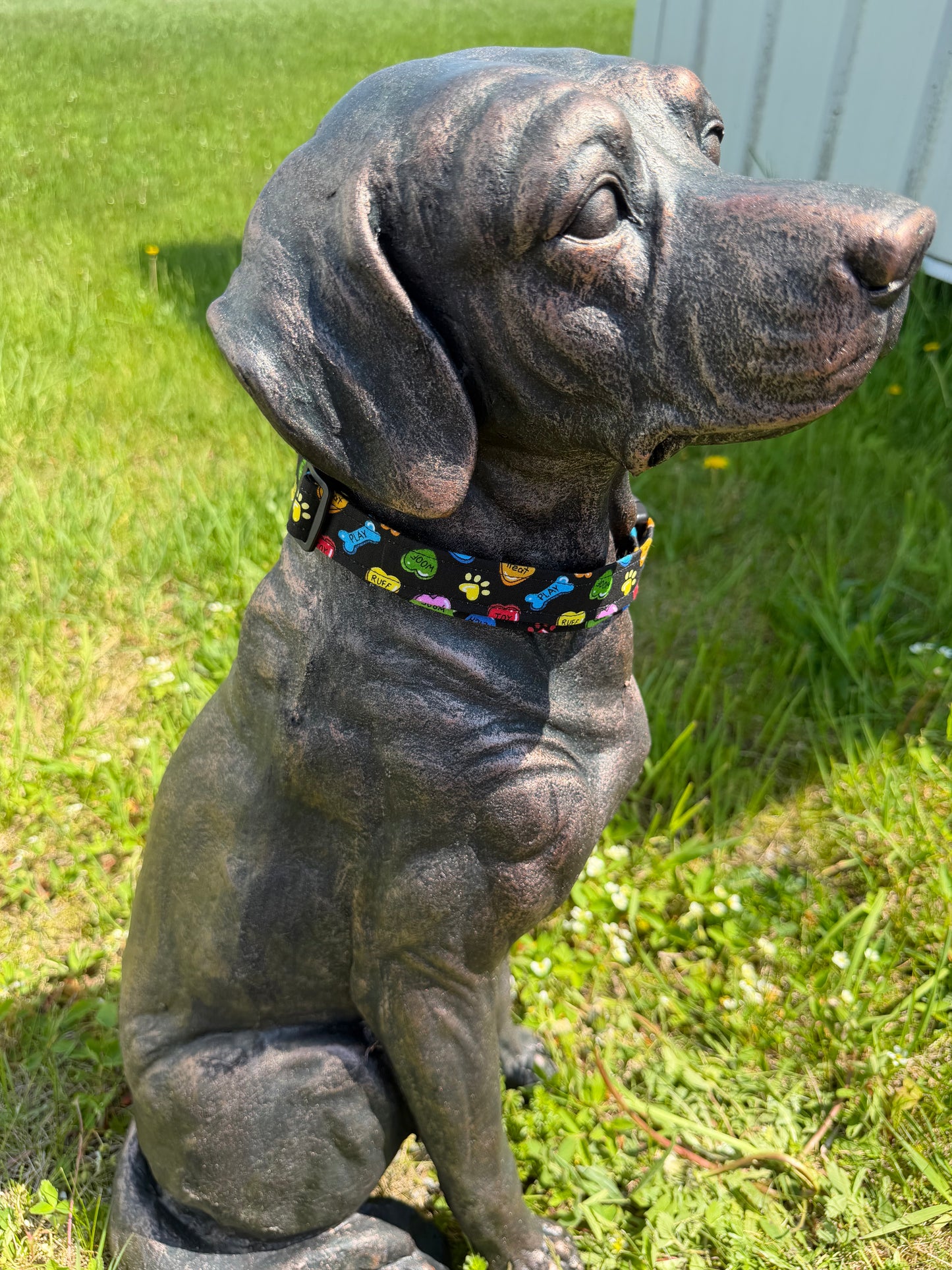 Black Sweet tarts Dog Collar