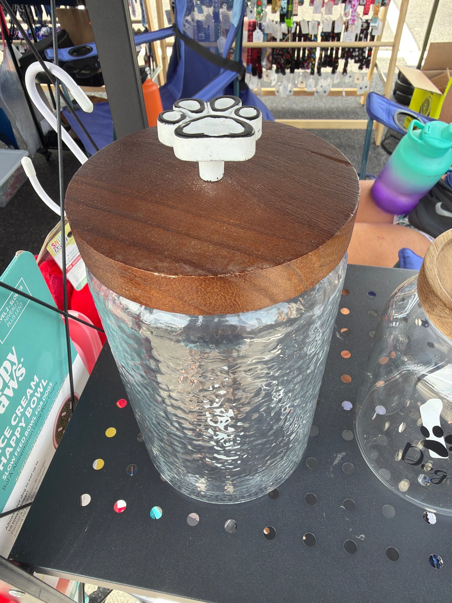 Large Glass Dog treat jar