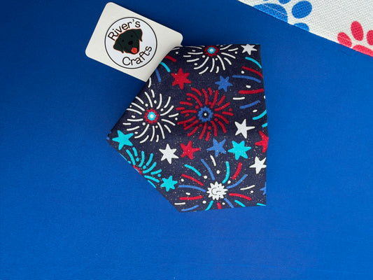 Navy Firework Bandanas