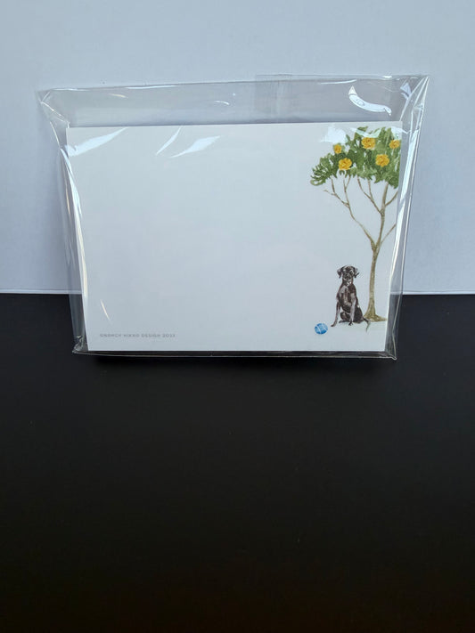 Black Lab Sticky Note Pad