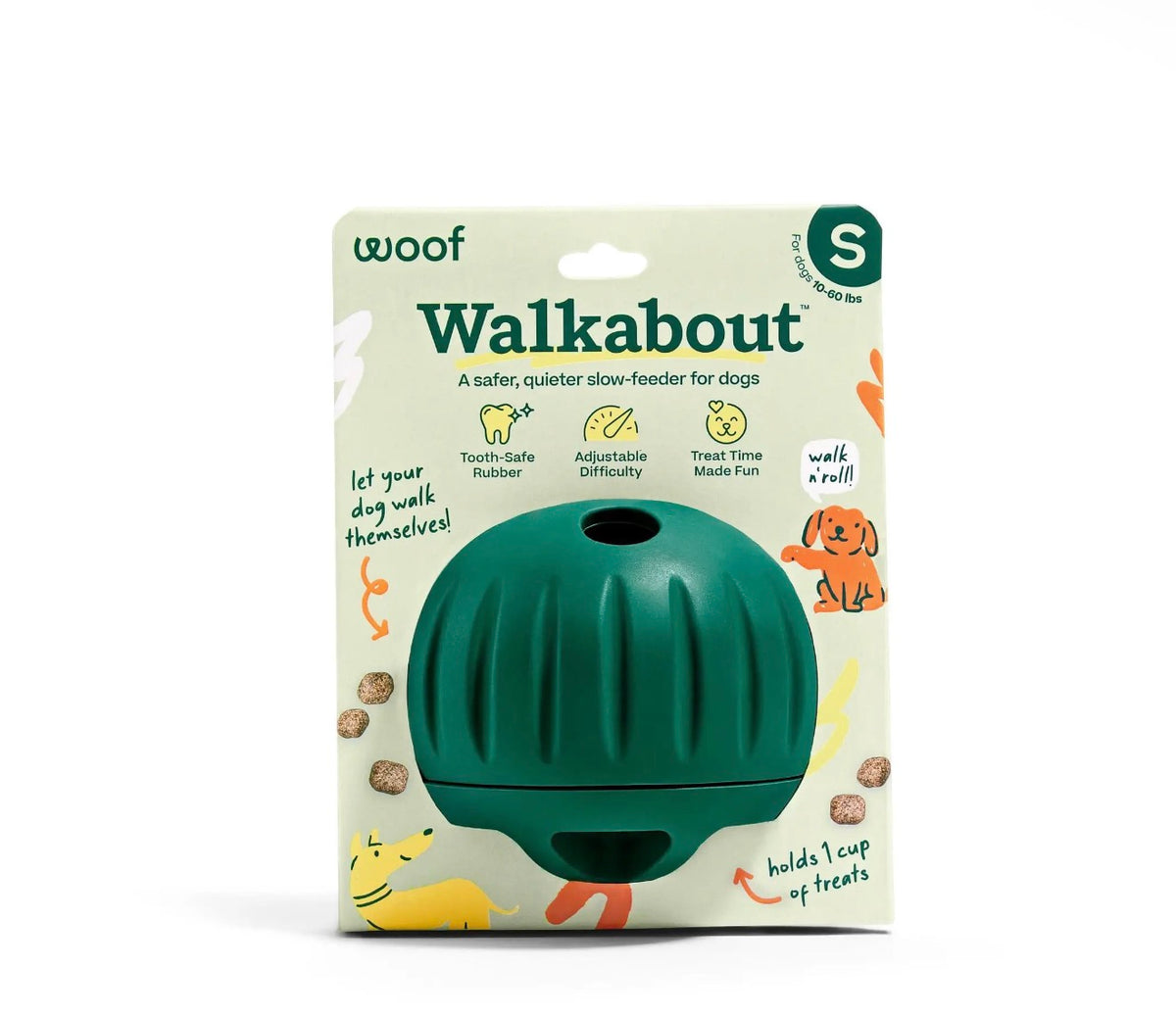 Woof Walkabout Dog Treat Dispensing Toy
