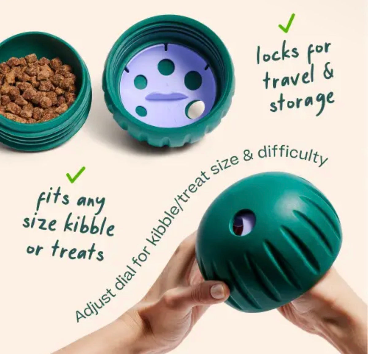 Woof Walkabout Dog Treat Dispensing Toy