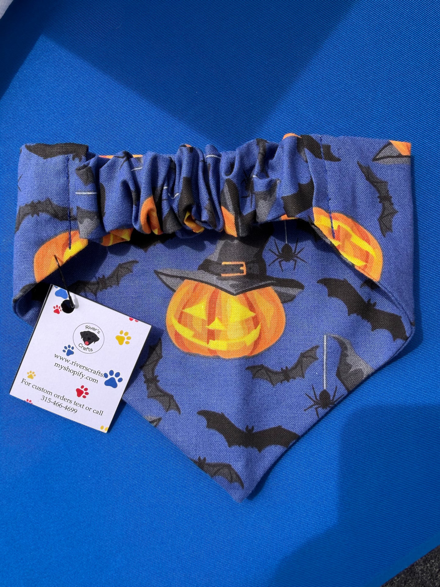 Halloween Scrunchie Dog Bandana