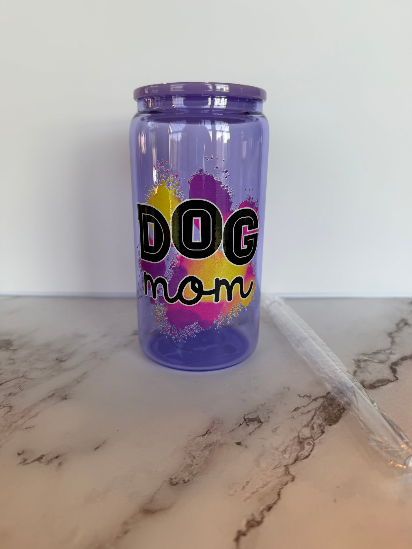Purple "Dog Mama" Cup