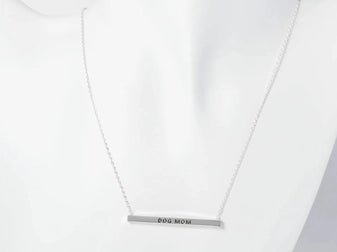 Dog Mom Bar Necklace