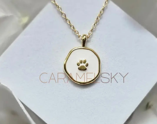 Dog Paw Print Necklace